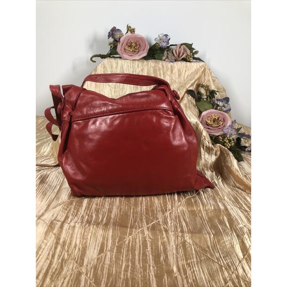 Chanta Women Fancy Red Genuine Leather Crossbody Messenger Handbag Whimsigoth - Picture 4 of 10